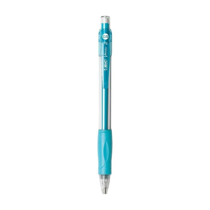 BIC Velocity Kugelschreiber 12er Pack – Schwarze Tinte, Bold, Druckmechanismus, Gummierteter Griff