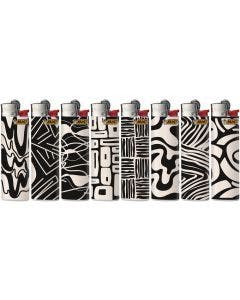 Accendino BIC J23 Slim Decorato Black & Beige