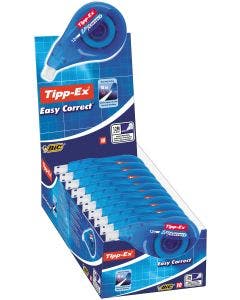 Tipp-Ex Easy Correct Cintas Correctoras Blancas - 12mx4,2mm, Caja con 10 Unidades