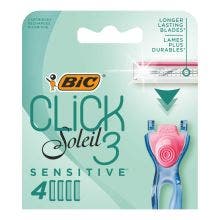 BIC Click 3 Soleil Sensitive - Box of 4 blade cartridges