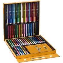 BIC Kids Mallette de Coloriage - 24 Crayons de Couleurs/24 Feutres/16 Craies et 36 Stickers à Colorier