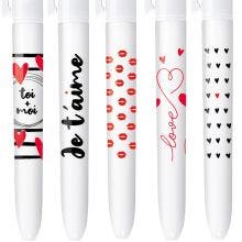 4 Couleurs Editions limitée - LOVE V2 - Coffret de 5 stylos