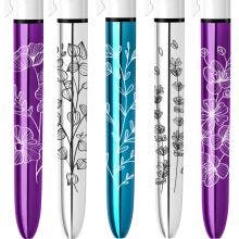 BIC 4 Couleurs Edition Limitée - Art Floral - 5 stylos BIC 4 Couleurs