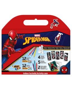 BIC Spider-Man Mallette d'Activités de Coloriage - Lot de 35