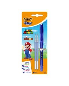 BBLIKE Stylo à bille effaçable, 12 stylos gel et 20 stylos Friction 0,7 mm,  pointe en gel avec gomme effaçable, effaçable (bleu) : :  Fournitures de bureau