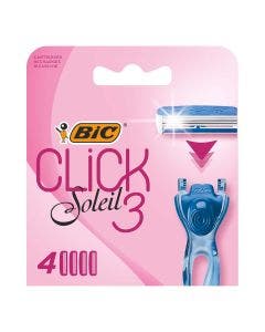 BIC Click 3 Soleil - Boîte de 4 recharges de lames