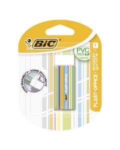 BIC Plast-Office Gomme Blanche - Blister de 1