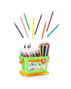 BIC Kids Boîte de Coloriage - 60 Crayons de Couleurs/60 Feutres de Coloriage