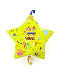 BIC Kids Mini Piñata - 24 feutres + 2 tubes de colles décorés + 6 tubes de colle pailletée + 10 stickers + 1 mini pinata