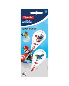 Tipp-Ex Mario Kart Mini Pocket Mouse Rubans Correcteurs 6 m x 5 mm - Décors Assortis