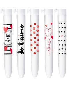 4 Couleurs Editions limitée - LOVE V2 - Coffret de 5 stylos