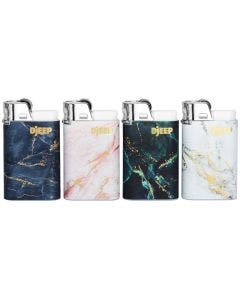 DJEEP Pocket Lighters, ELEGANT Collection, 4 Count Pack of Disposable Lighters