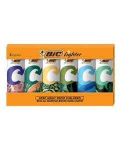 BIC Ecolutions Lighter, Assorted 6-Pack