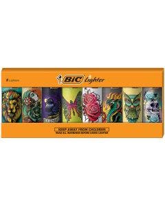 BIC Special Edition Tattoos Series Lighters, Assorted 8-Pack