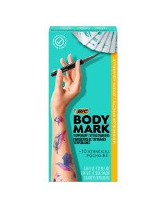 BodyMark by BIC, Temporary Tattoo Marker, Watercolors