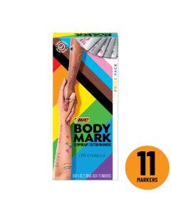 BodyMark by BIC, Temporary Tattoo Marker, Pride Pack