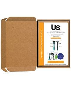 BIC Us 5-Blade Unisex Razor Starter Kit for Men and Women, 1 Handle & 8 Cartridges, Teal
