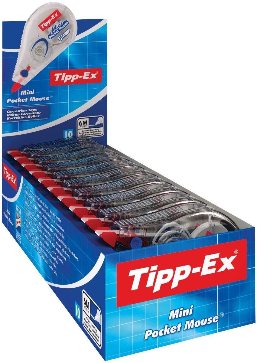 Correcteur TIPP-EX Mini Pocket Mouse Souris Correction Instant Tippex  Topventa
