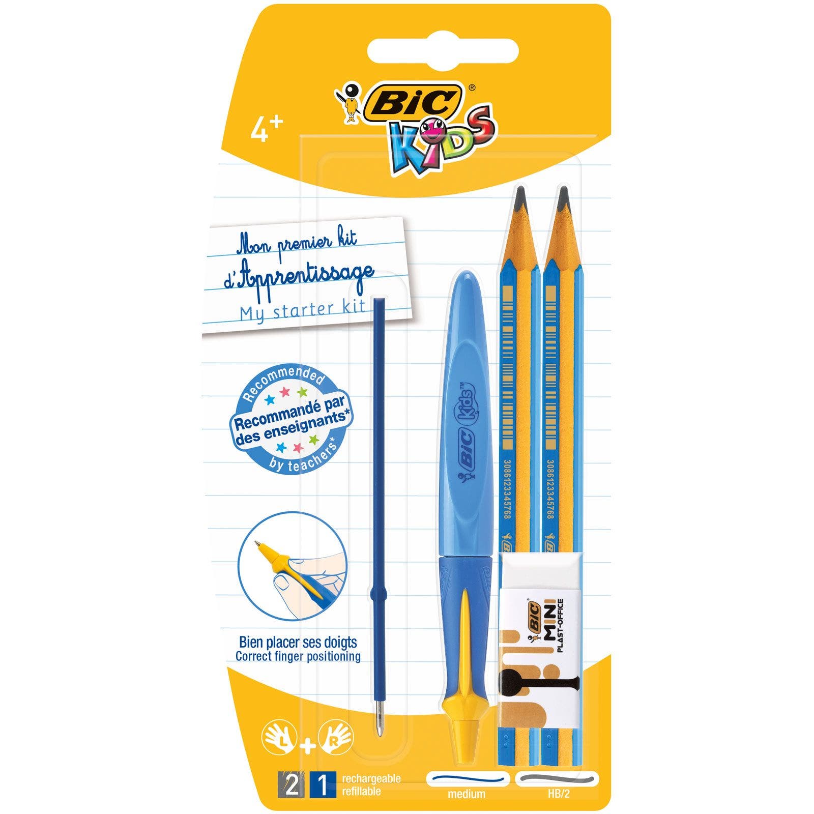 KIDS Crayon de papier Apprentissage mine 4mm HB - Paquet de 2 - RETIF