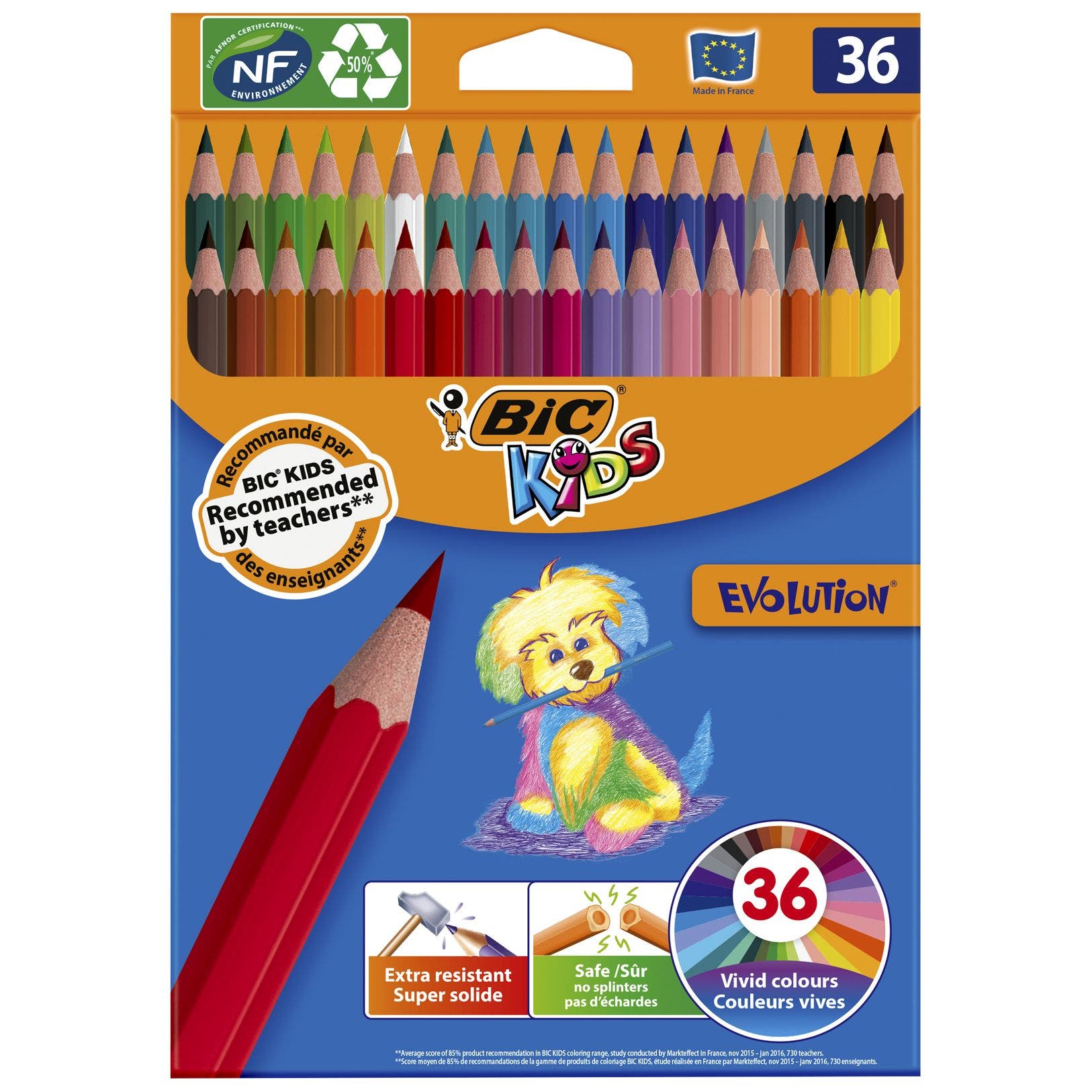 Boîte de 12 BIC ECOlutions Bâtons de Colle Blanche HB Boîte de 20 & Evolution Original Crayons à Papier avec Gomme Intégrée 21 g 