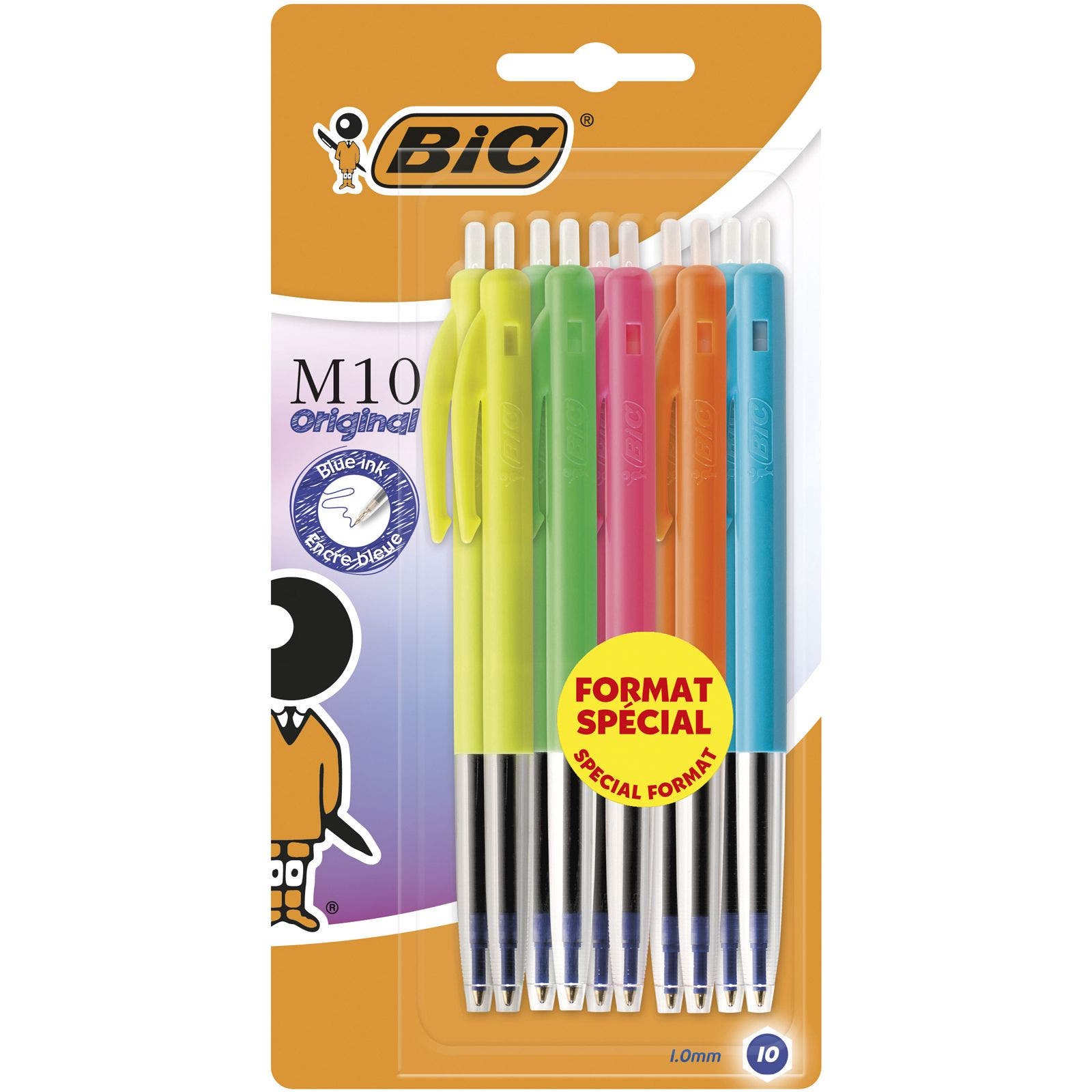 Bic stylo bille M10 Clic Colors, boîte de 50 pièces 1 Stuk Meyer