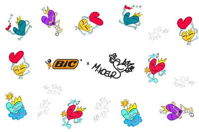 Collaboration BIC x M.Koeur - Collection BIC 4 Couleurs