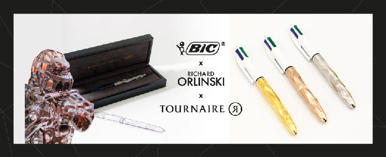 Retrouvez l'ensemble des collections BIC 4 Couleurs BIC x Orlinski x Tournaire
