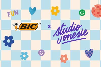 Collaboration BIC x Studio Jonesie