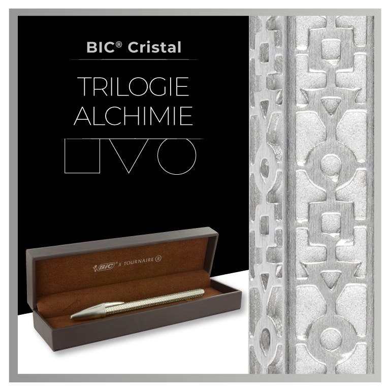 BIC Cristal Tournaire "Trilogie Alchimie" - Blanc