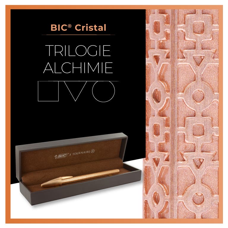 BIC Cristal Tournaire "Trilogie Alchimie" - Rose