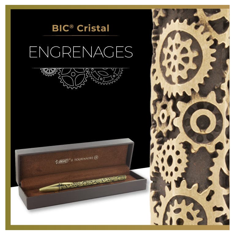 BIC Cristal Tournaire "Trilogie Alchimie" - Jaune patiné