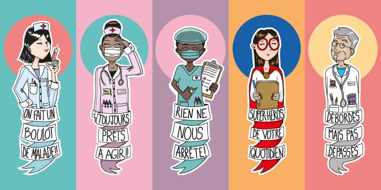 Décor de la première collection Personnel Soignant