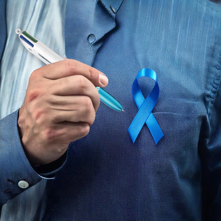 BIC 4 Couleurs Octobre Rose x Gustave Roussy - lutte contre les cancers de la prostate et des testicules