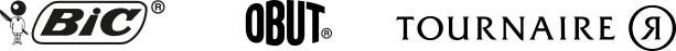 Logo BIC x Obut x Tournaire