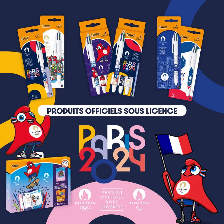 Produits Officiels Sous Licence Jeux Olympiques et Paralympiques de Paris 2024. 