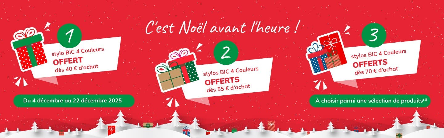Offre de Noël - Un cadeau à l'achat