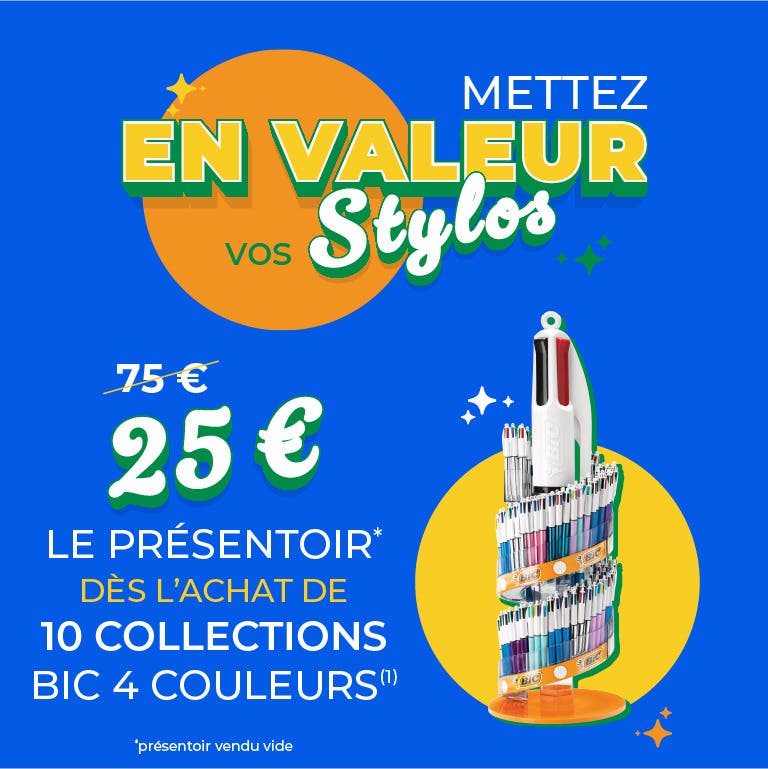 Offre spéciale Présentoir 4 Couleurs