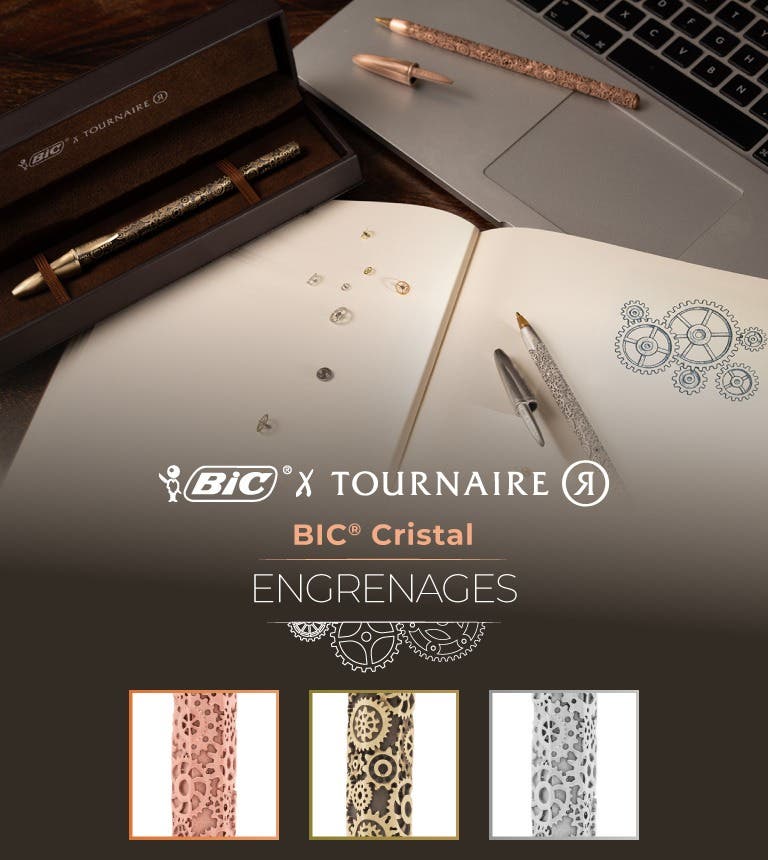 Collection BIC Cristal Tournaire - Engrenages