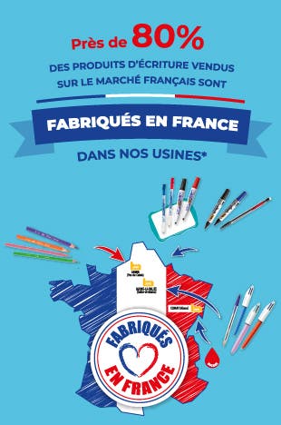 Près de 80 % des produits d'écriture vendus sur le marché français sont fabriqués en France