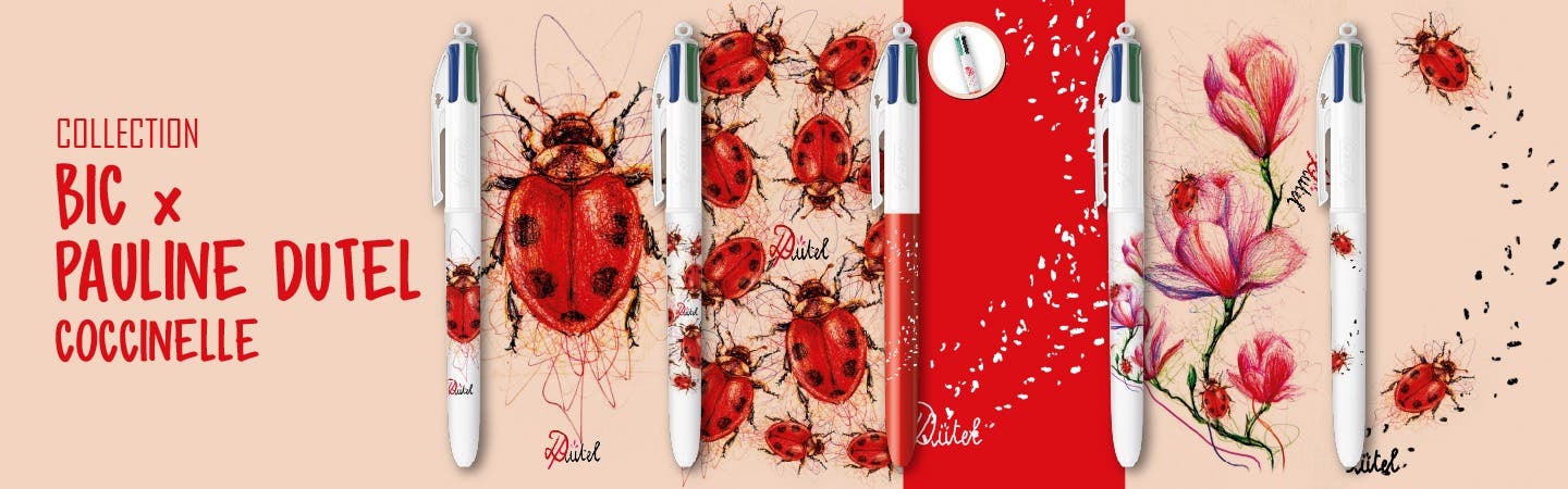 Collection BIC 4 Couleurs - BIC X Pauline Dutel Coccinelle