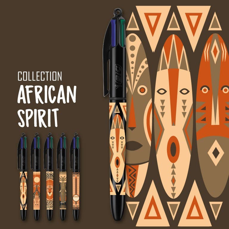 Collection BIC 4 Couleurs - African Spirit