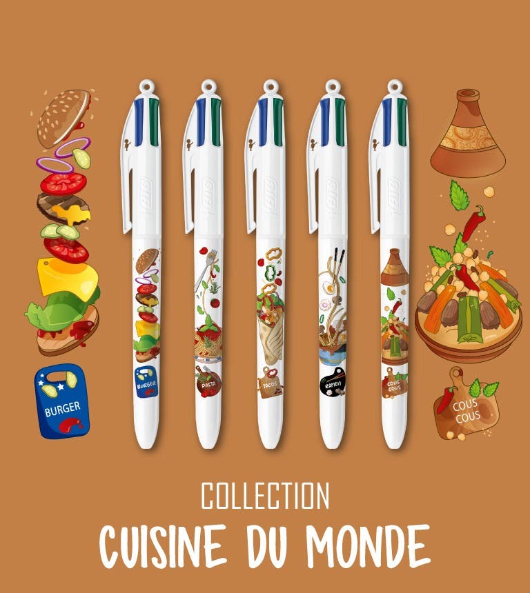 Collection BIC 4 Couleurs - Cuisine du Monde
