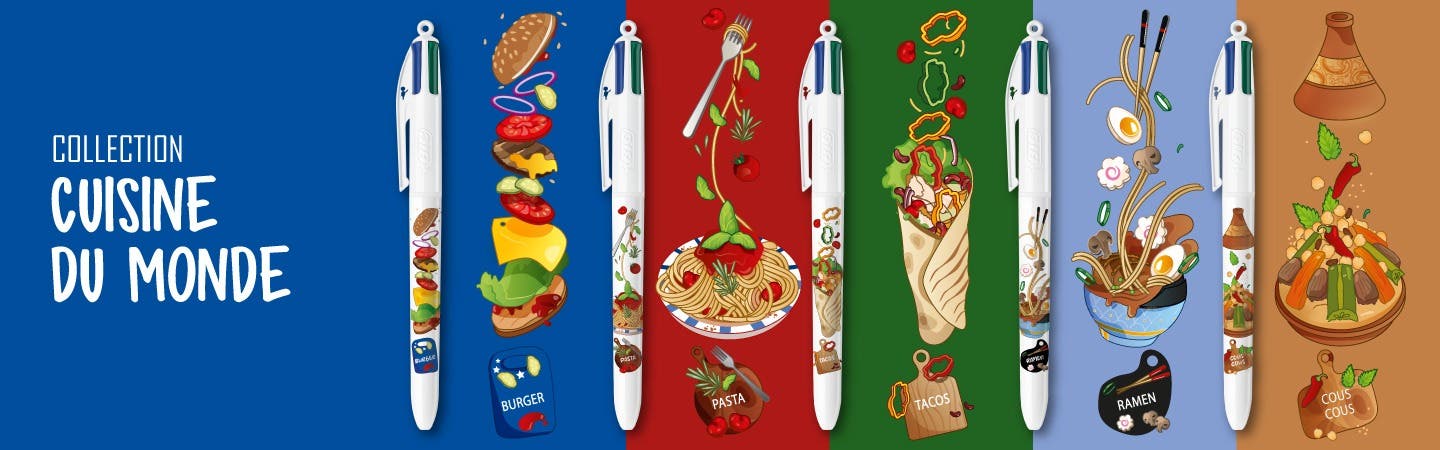 Collection BIC 4 Couleurs - Cuisine du Monde