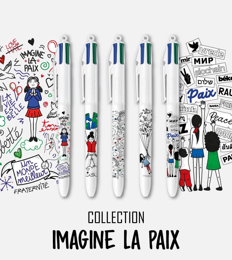 Collection BIC 4 Couleurs - Imagine la Paix