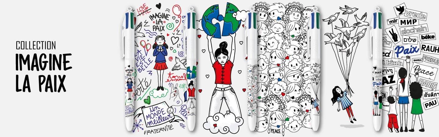 Collection BIC 4 Couleurs Imagine la Paix