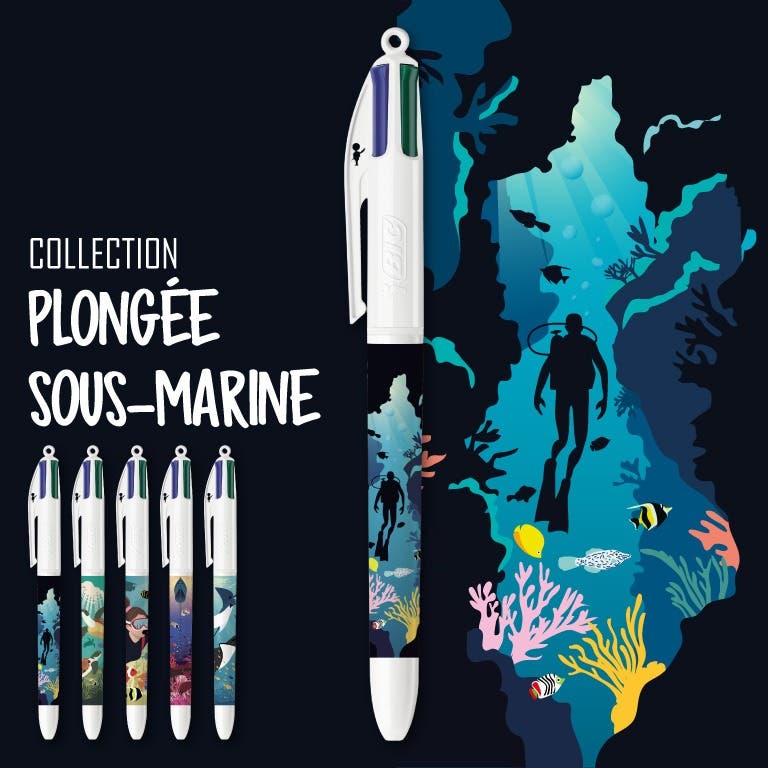 Collection BIC 4 Couleurs - Plong&eacute;e sous-marine