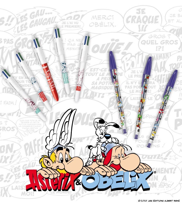 Collection BIC 4 Couleurs et BIC Cristal Astérix