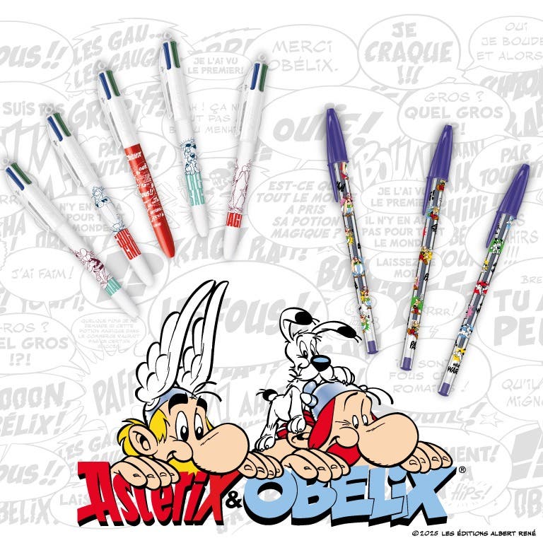 Collection BIC 4 Couleurs et BIC Cristal Astérix