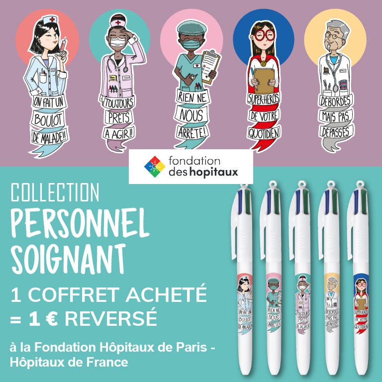Collection Solidaire BIC 4 Couleurs Personnel Soignant