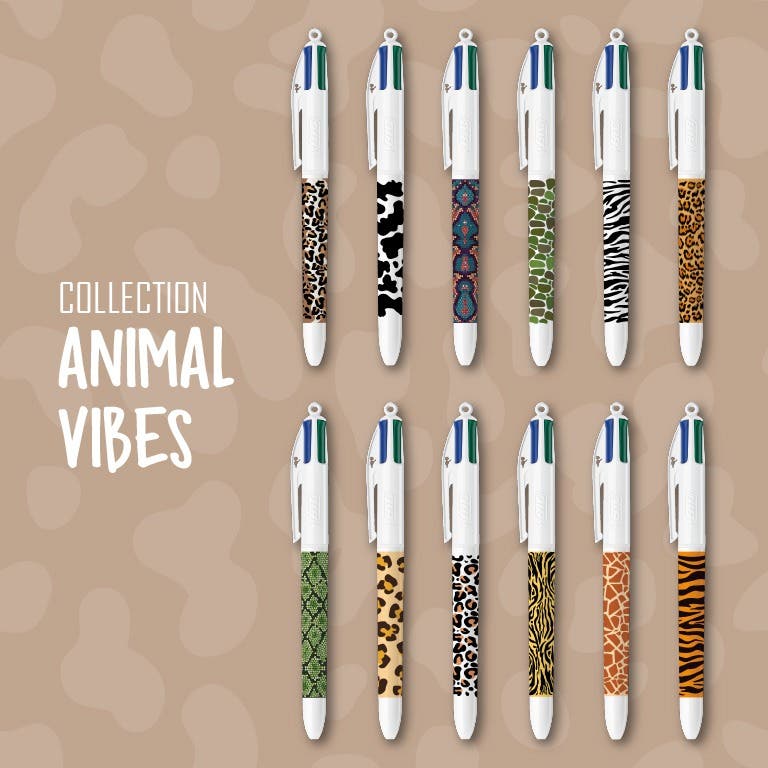 Collection BIC 4 Couleurs - Animal Vibes